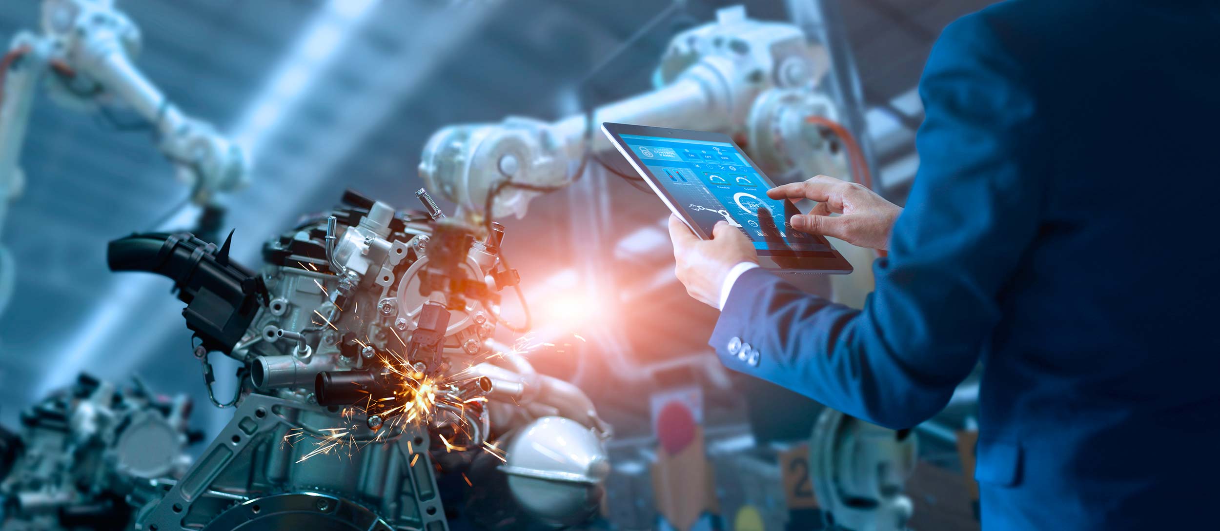 stock-photo-manager-engineer-check-and-control-automation-robot-arms-machine-in-intelligent-factory-industrial-1119927341